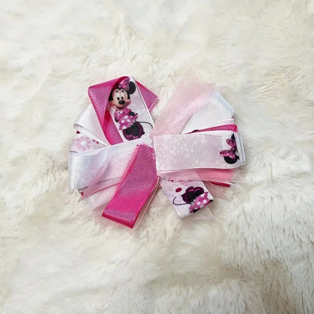 🔮 5/$25 Handmade Disney‎ Minnie Mouse Bow & Headband